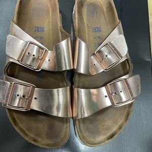 Rose Gold Birkenstock’s Size 38